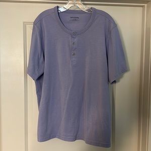 UnTuckit XL lavender Henley style shirt.